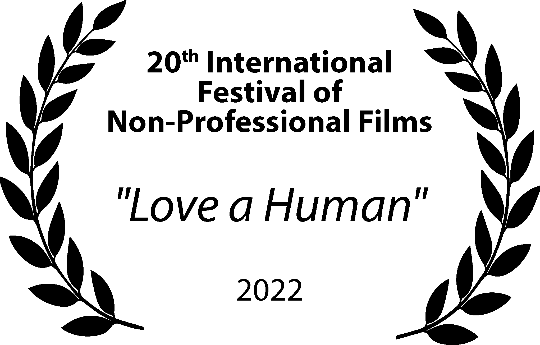 20# International Festival of Non-Professional Films “Love a Human” Logo